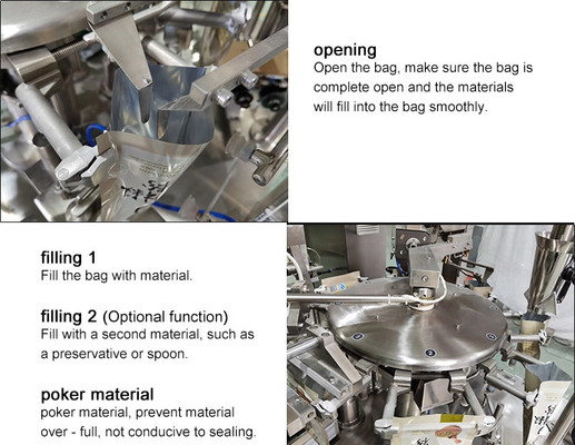 Double Liquid Materials Mixed Gel Packaging Machine Chemical Reaction Gel Paste Equipment Pouch