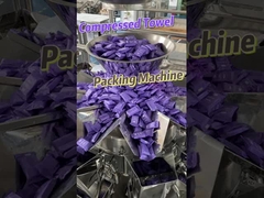 Mesin Pengemasan Kantong Handuk Kompres 8 Stasiun