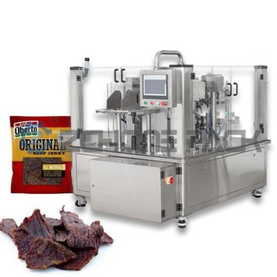 Eight-Station Beef Jerky Packaging Machine, 304 Stainless Steel, Food-Grade, Safe and Hygienic